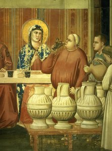 De bruiloft te Kana (detail) door Giotto di Bondone